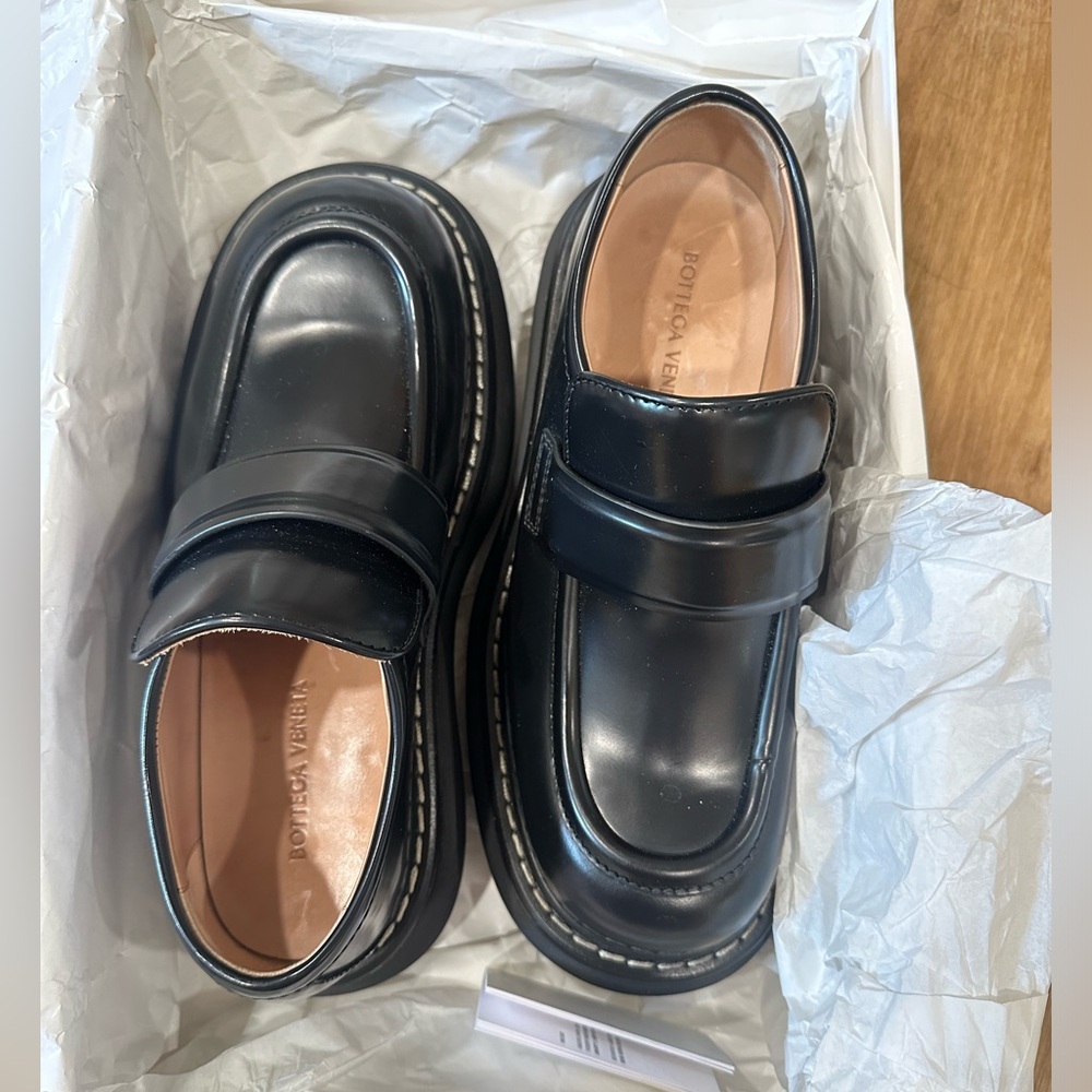 BOTTEGA VENETA Osaka Leather Platform Loafers
